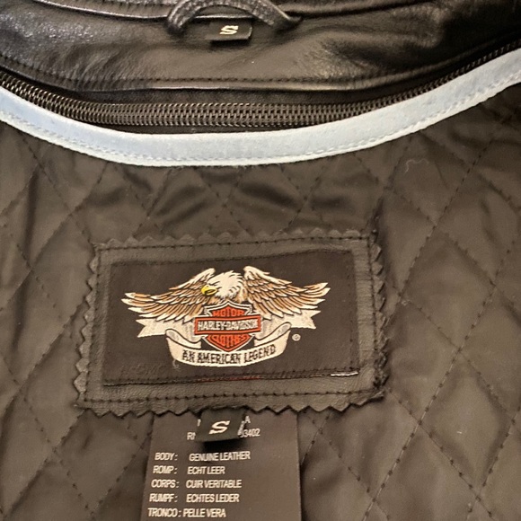 SMALL Harley Davidson Women's Leather Jacket - Picture 7 of 8